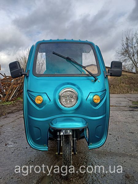 Трехколесный электротрицикл DOZER 800 Вт MODEL 1 с кабиной (бирюзовый) ДОЗЕР 2255636898 фото