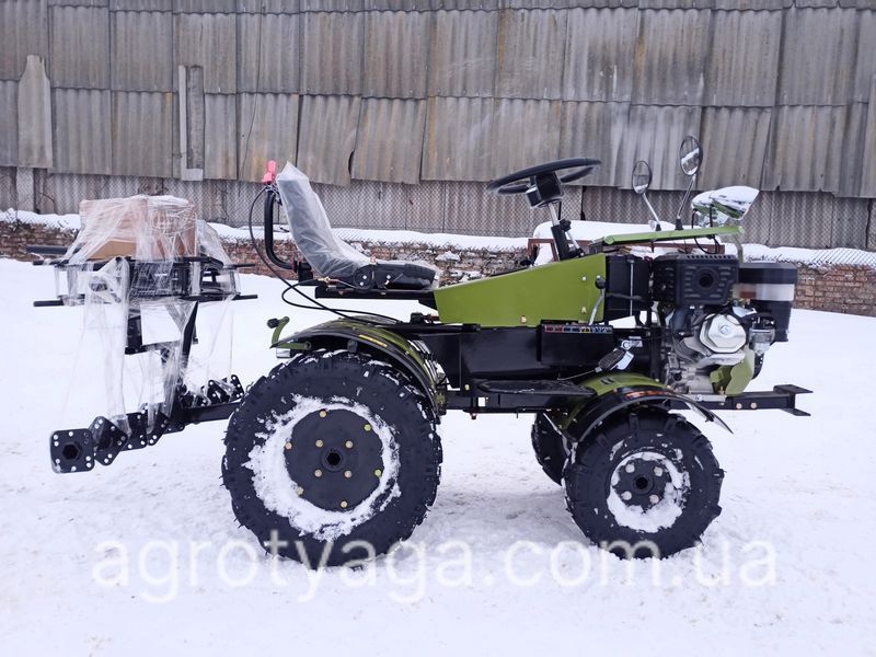 Мототрактор DOZER G-15 (бензин)(зеленый) ПЕРЕЛОМКА ДОЗЕР 111120 фото